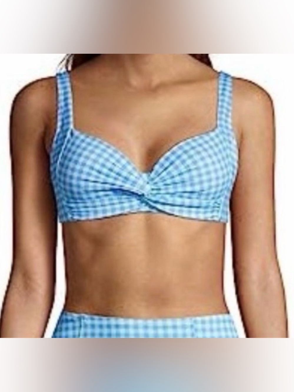 Lands end dd twist bikini top